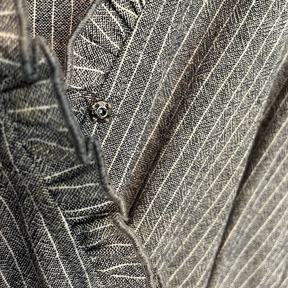 Women’s small midi pinstriped dress - like new - Picture 3 of 12